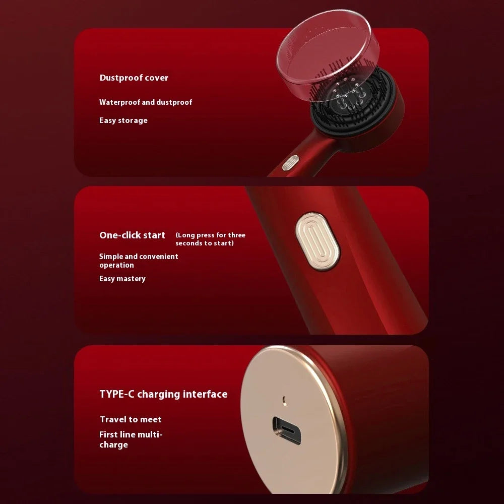 Peine De Masaje Eléctrico De 3 Modos